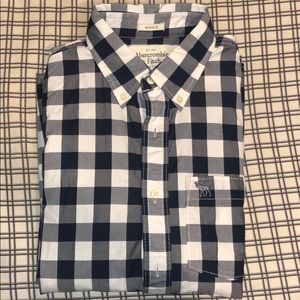 Abercrombie & Fitch Navy Dress Shirt
